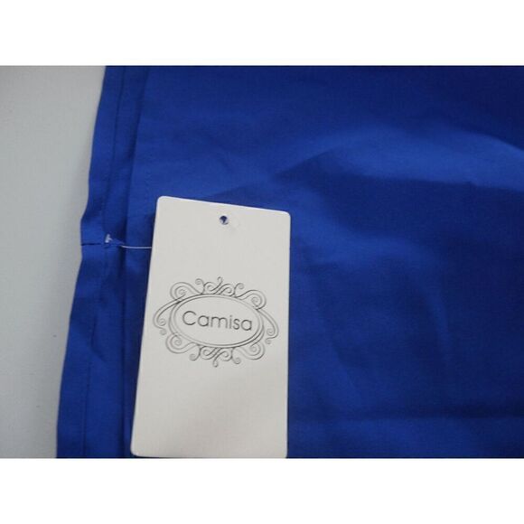 Women's Trimmed Short Sleeve V Neck Tie Front Flowy Dress M - Picture 9 of 10